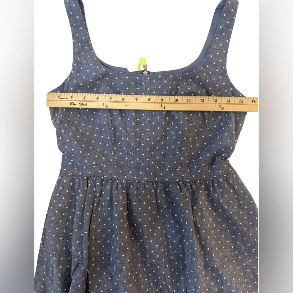 Marc by Marc Jacobs Blue Polka Dot Dress with pockets. Size 6